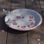Drinkschaal Vogels Rose