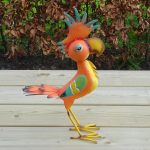 Tuindecoratie Kaketoe Kubi Oranje